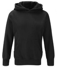 Irchester Primary Plain Black PE Hoodie without Logo