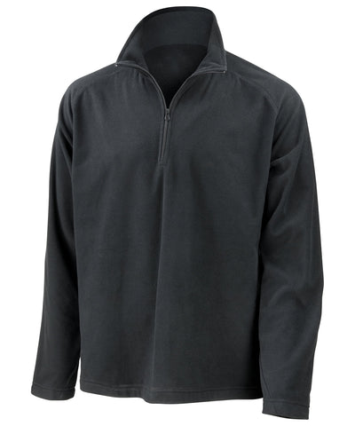 South End Junior STAFF Black 1/4 Zip Micro Fleece with Logo