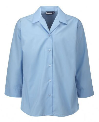 Twin Pack Girls 3/4 Sleeve Blouses