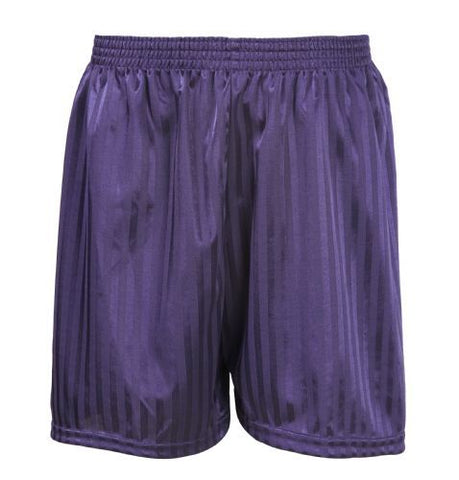 Purple Shadow Stripe Shorts