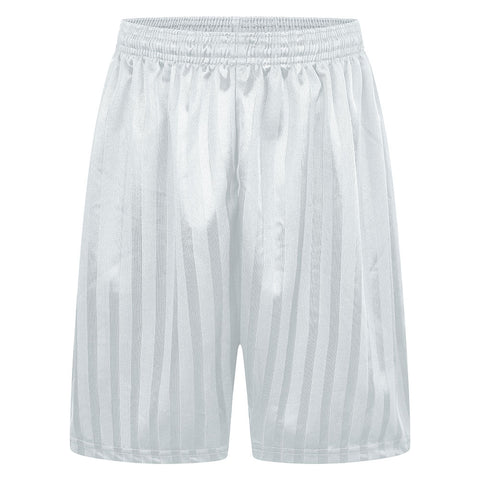 White Shadow Stripe Shorts