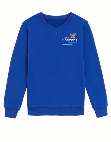 New Horizon Academy V Neck Sweatshirt with Logo