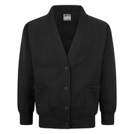 Pre Order Friars Black Sweatcardigan with Logo (NEW YEAR 7 ONLY)