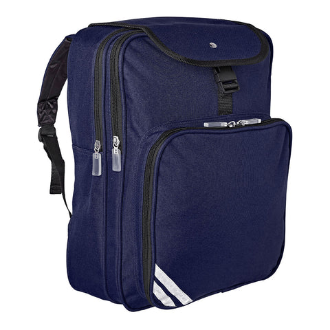 Wollaston Primary Junior Backpack in Navy with Logo