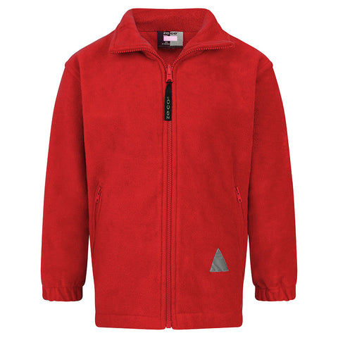 School Order Overstone Headteacher Staff Fleece in Red