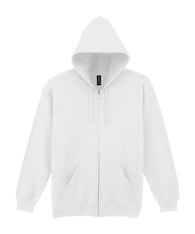 Active Queensway White Zoodie with Logo on Front and Back