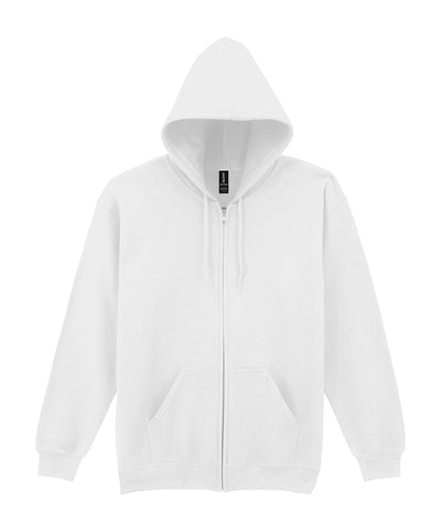 Active Queensway White Zoodie with Logo on Front and Back
