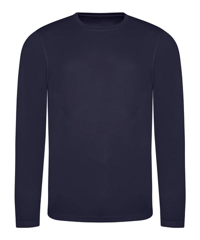 Abbey Joggers Cool Smooth French Navy Long Sleeve Teeshirt with Logo plus Option for Name