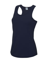 Abbey Joggers Cool Smooth Ladies French Navy Vest with Logo