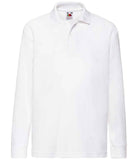 The Bramptons Long Sleeve Poloshirt with Logo available in Royal or White