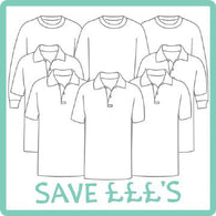 Ringstead Primary 3 Sweatshirts / 5 Polo Shirts Bundle with Logo
