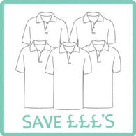 Bozeat Primary 5 Polo Shirts with Logo Bundle