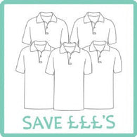 Ringstead Primary 5 Polo Shirts with Logo Bundle