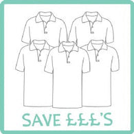 Ringstead Primary 5 Polo Shirts with Logo Bundle