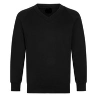 Pre Order Friars Academy Black V Neck Sweatshirt with Logo (NEW YEAR 7 ONLY)