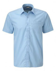 Innovation Blue Boys Short Sleeve Shirts