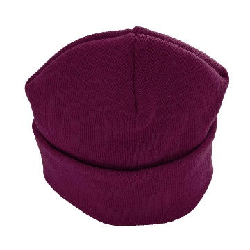 St Barnabas Burgundy Knitted hat with Logo
