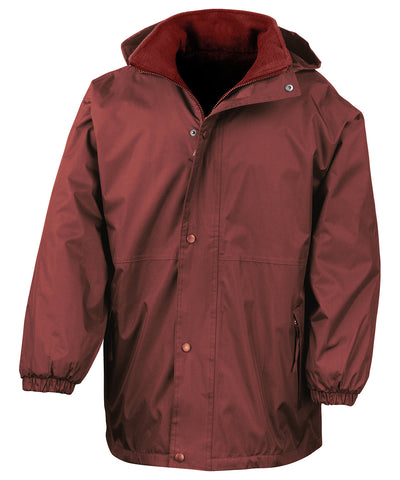 St Barnabas Burgundy Storm Dry Reversible Jacket with Logo