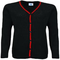 Friars Academy Black with Stripe Cardigan