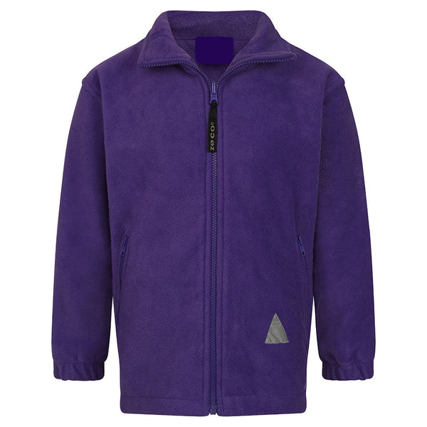Greenfields School Purple Fleece with Logo