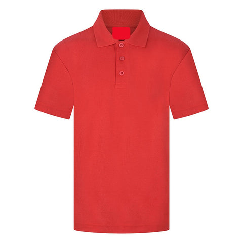 Greenfields School STAFF Red Health Aid Poloshirt with Logo