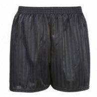 Black Shadow Stripe Shorts