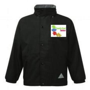 South End Junior Waterproof Reversible Coat with Logo