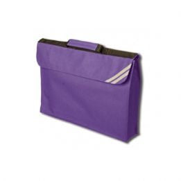 Victoria Primary Expandable Purple Bookbag with Logo