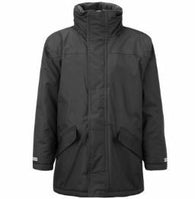 Olympic Black Parka Jacket with Logo