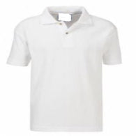 Bozeat  White Poloshirt with Logo