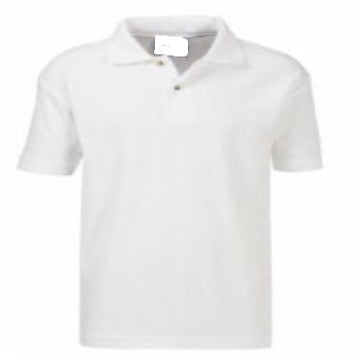 Ringstead Primary White Poloshirt with Logo