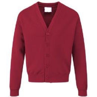 St Barnabas Classic Bordeaux Sweatcardigan with Logo