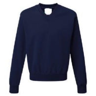 Ruskin Junior V Neck Sweatshirt with Logo