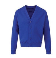 The Bramptons Primary Essential Royal Sweatcardigan with Logo
