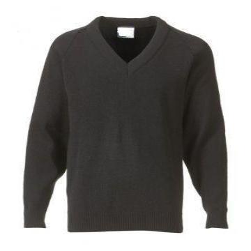 South End Junior Black Knitted Jumper with Logo