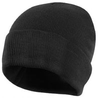 South End Junior Black Knitted Hat with Logo