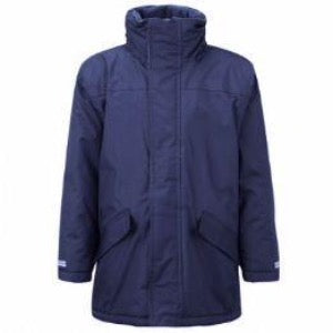 Ruskin Infant Navy Parka Jacket with Logo Uniform Shop