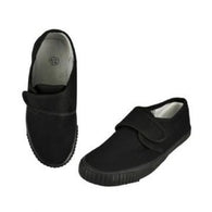 Plimsolls Velcro Black