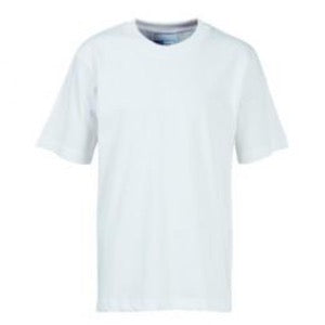 Ruskin Junior White PE Teeshirt with Logo